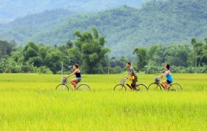 3 días del cicloturismo en Mai Chau