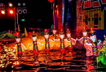 Llegada a Hanoi y Espectáculo de marionetas acuáticas