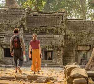 Luna de miel romántica en Camboya