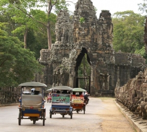 De Camboya a Lao a lo largo del Río Mekong