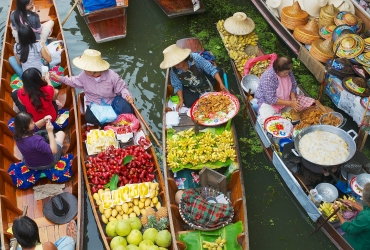 Bangkok - Mercado flotante de Damnoen Saduak - Nakhon Pathom - Bangkok (D)